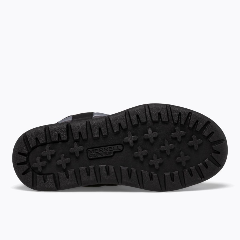 Big Kid's Alpine Puffer Waterproof Boot Merrell Black Grey