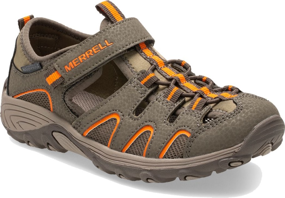 Big Kid's Hydro H2O Hiker Sandal Merrell Gunsmoke Orange