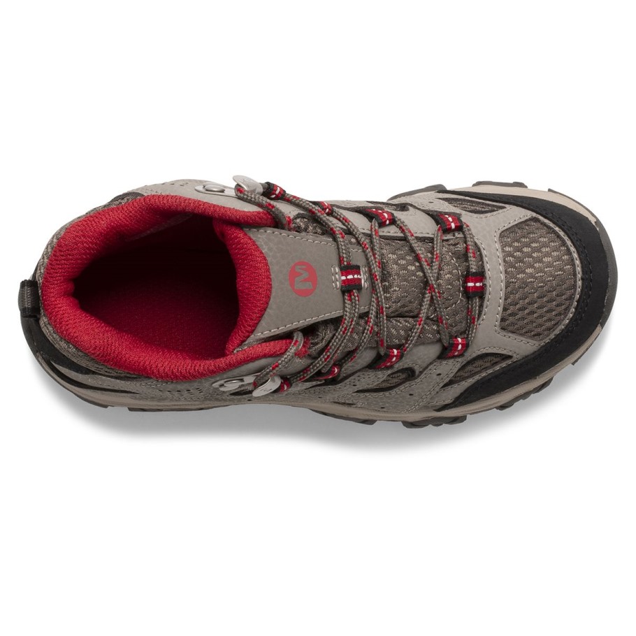 Big Kid's Moab 3 Mid Waterproof Boot Boulder Red Merrell