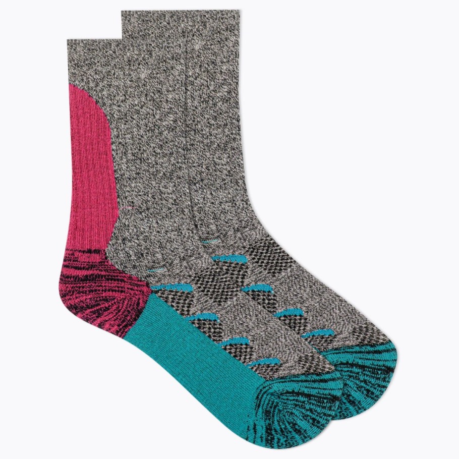 Big Kid's Moab Crew Sock Teal Merrell