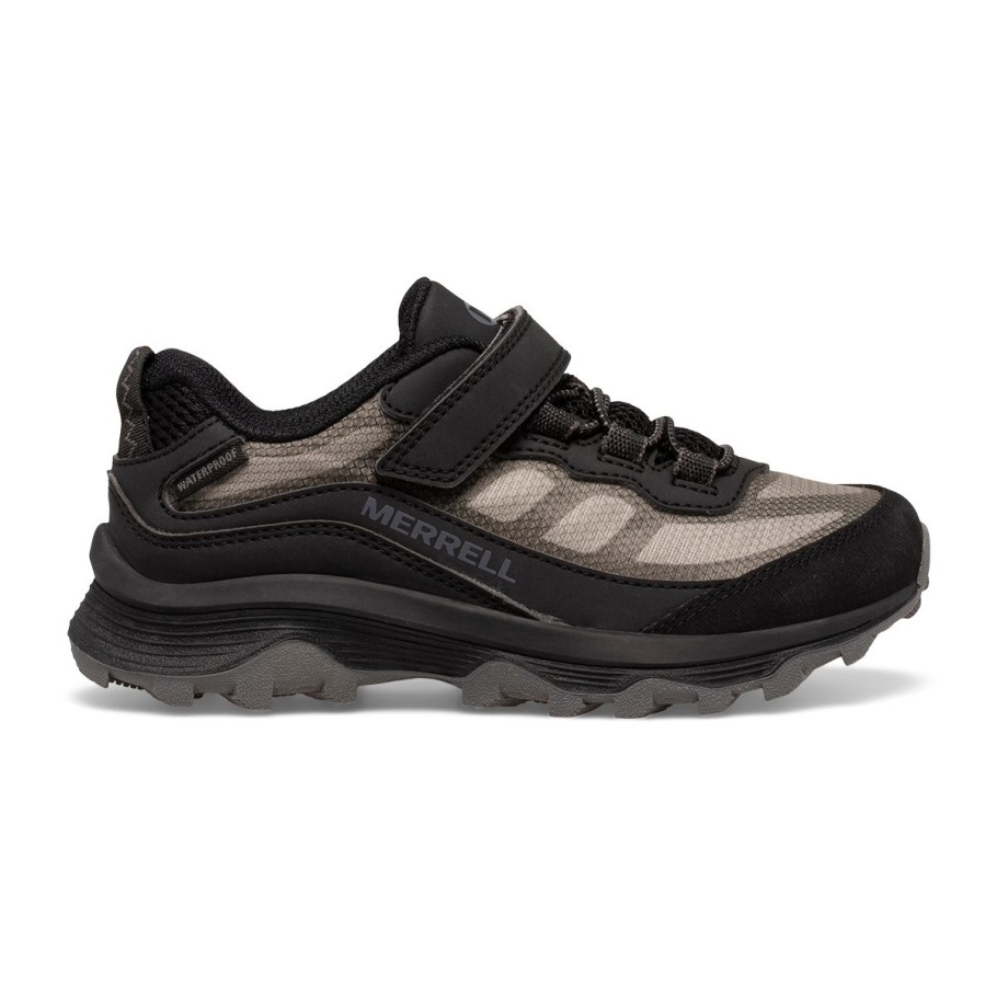 Big Kid's Moab Speed Low A/C Waterproof Black Merrell