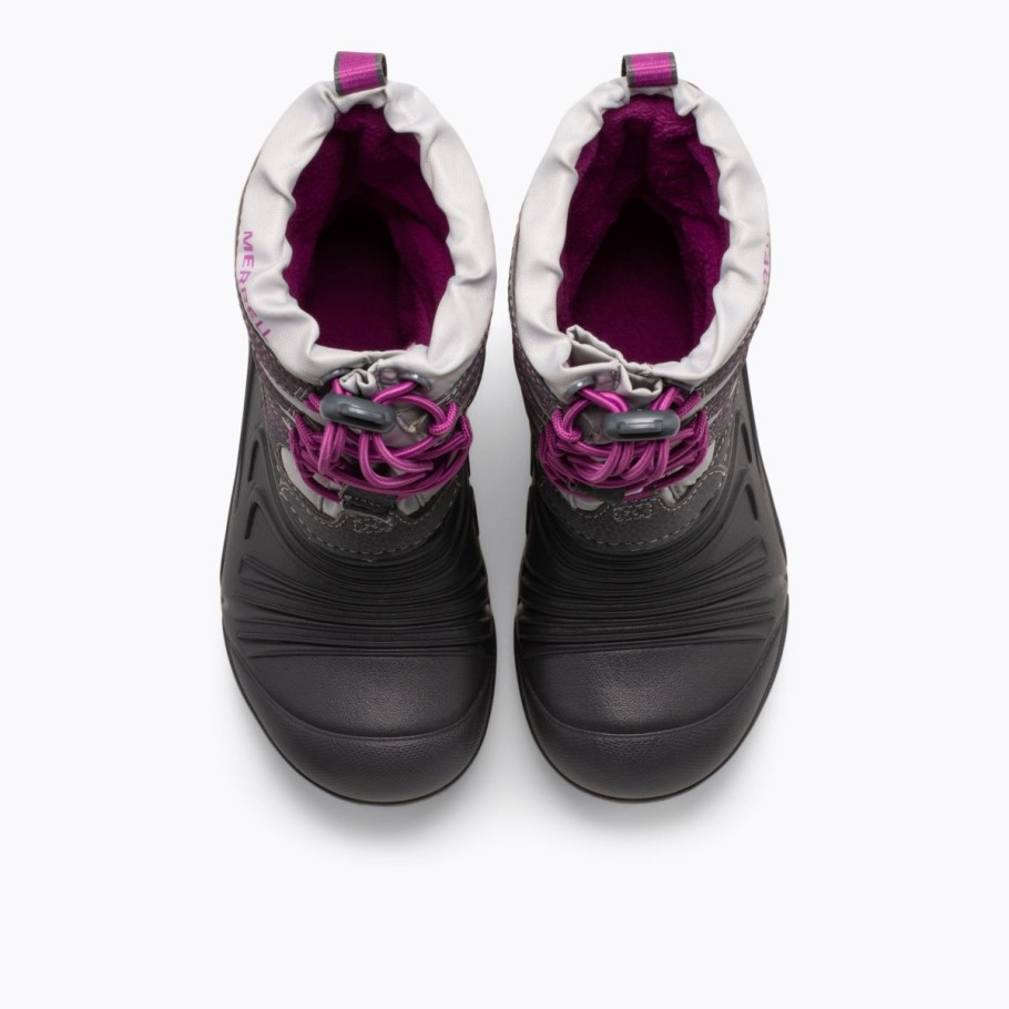 Big Kid's Snow Quest Lite 3.0 Waterproof Merrell Grey Berry