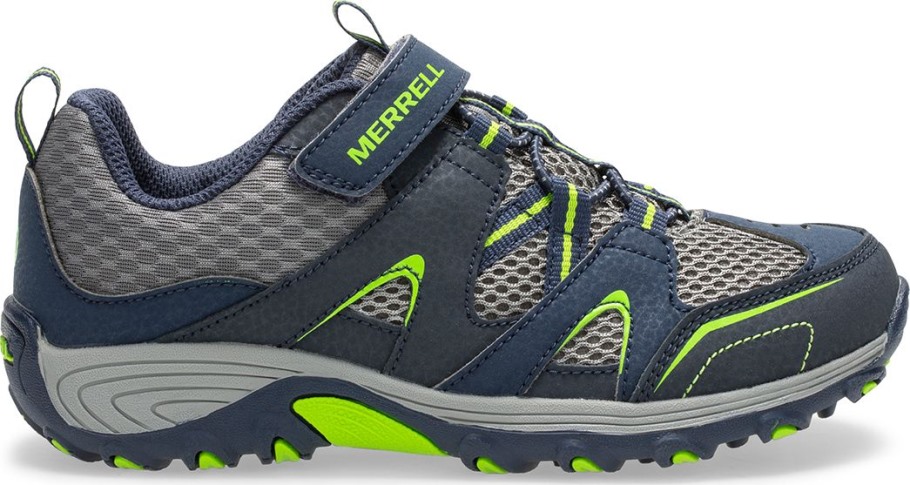 Big Kid's Trail Chaser Shoe Merrell Navy Green