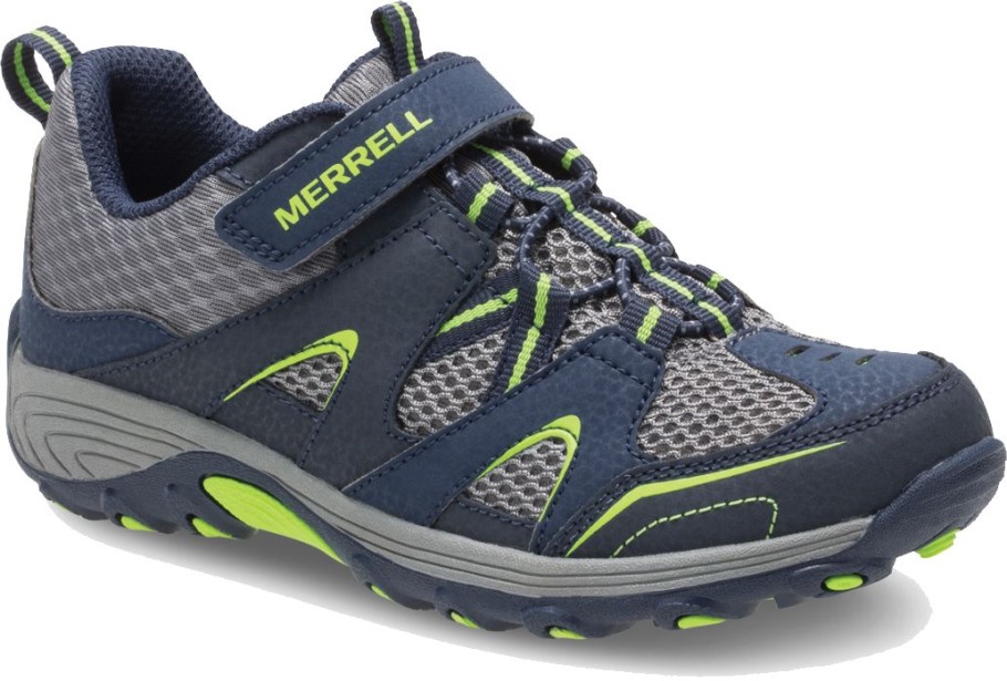 Big Kid's Trail Chaser Shoe Merrell Navy Green