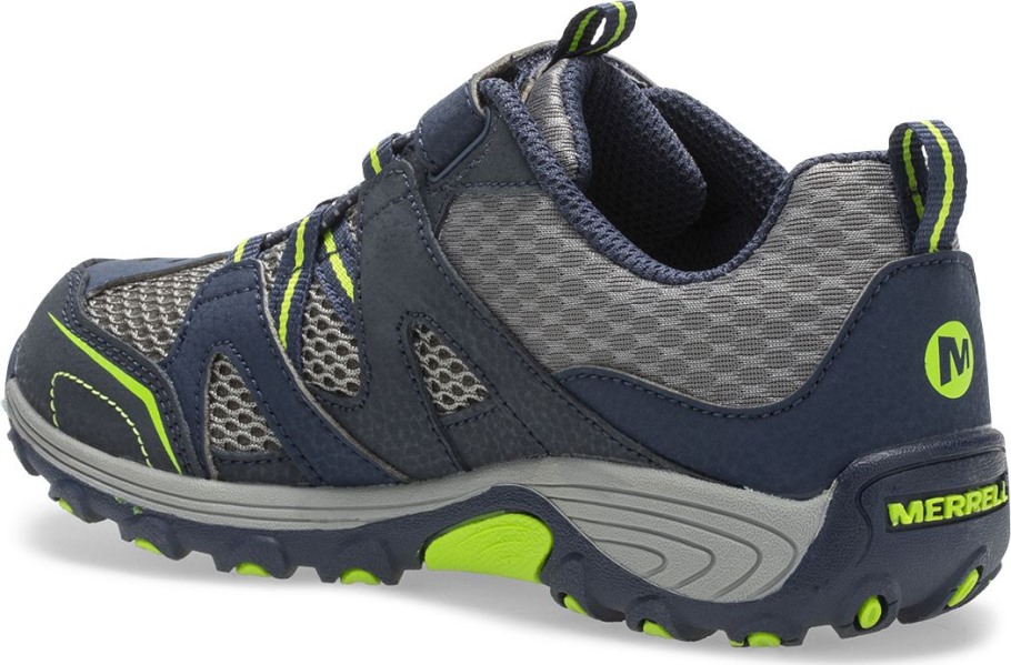 Big Kid's Trail Chaser Shoe Merrell Navy Green