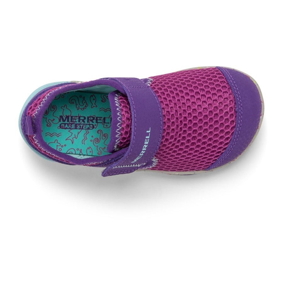 Little Kid's Bare Steps® H2O Sneaker Merrell Purple Turquoise