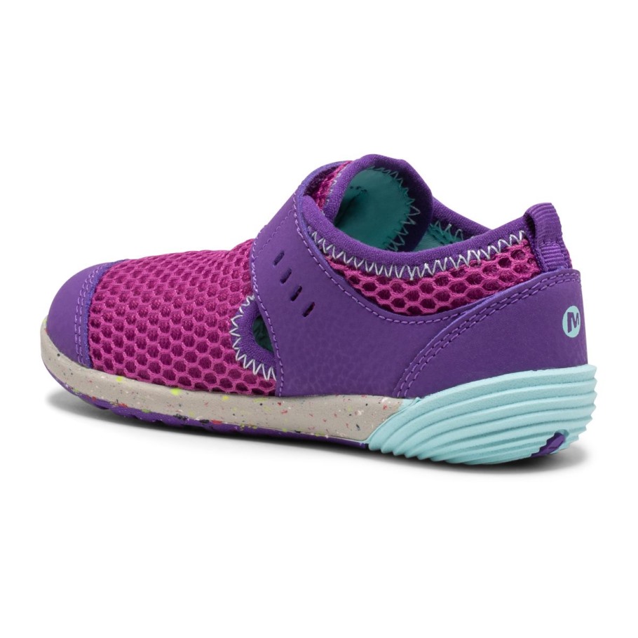Little Kid's Bare Steps® H2O Sneaker Merrell Purple Turquoise