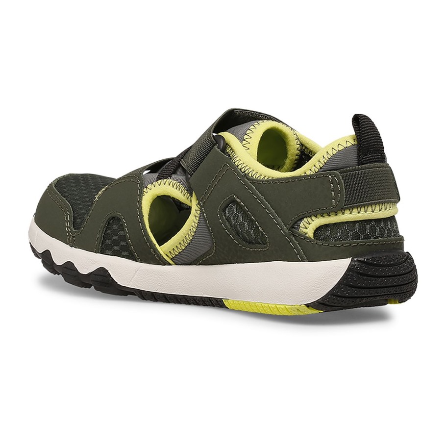 Little Kid's Hydro Free Roam Monarch Sandal Olive Lime Merrell