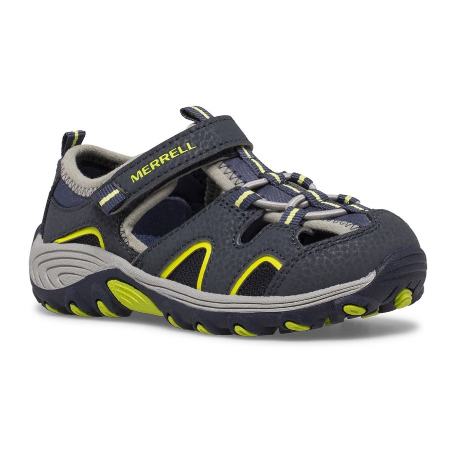 Little Kid's Hydro H2O Hiker Jr Sandal Navy Lime Merrell