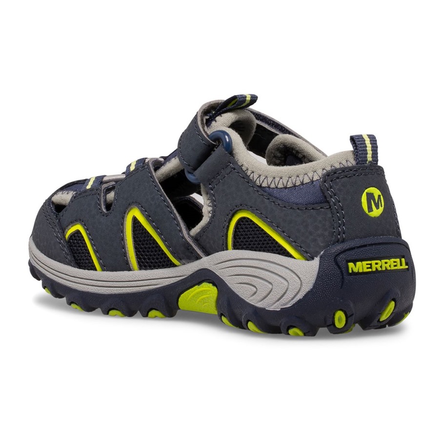 Little Kid's Hydro H2O Hiker Jr Sandal Navy Lime Merrell