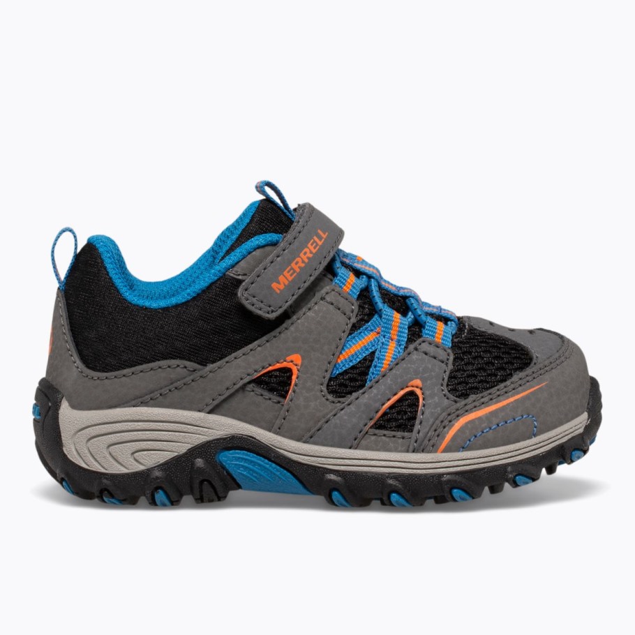 Little Kid's Trail Chaser Jr. Shoe Grey Black Merrell