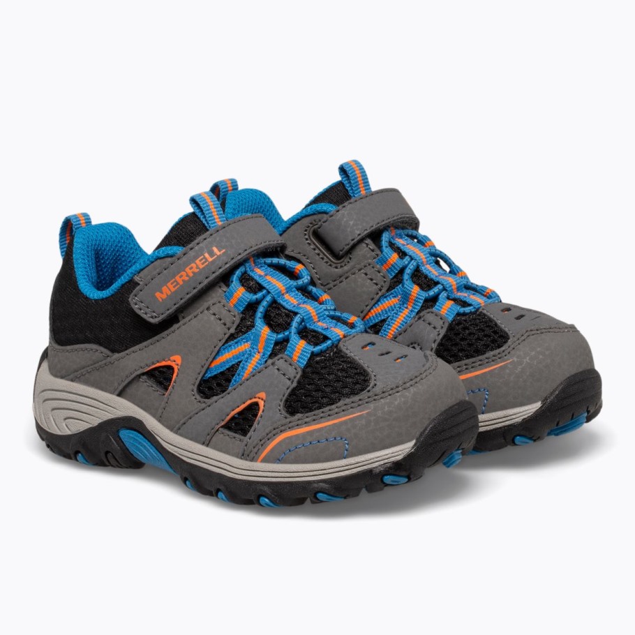 Little Kid's Trail Chaser Jr. Shoe Grey Black Merrell