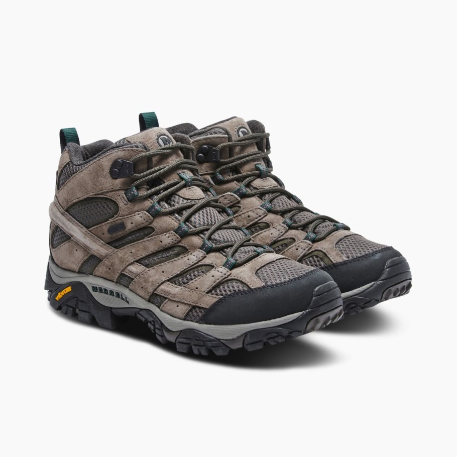 Men's Moab 2 Mid Waterproof Boulder Merrell