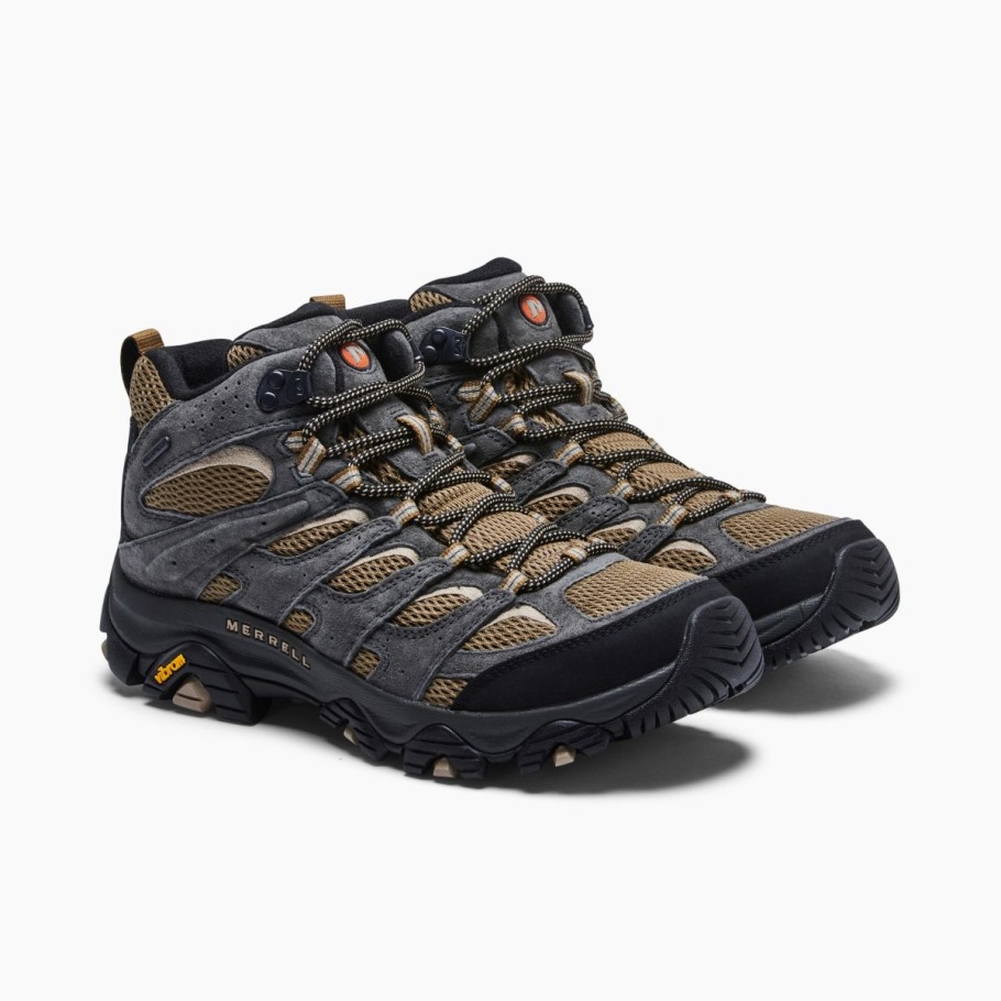 Men's Moab 3 Mid Waterproof Merrell Butternut Beluga