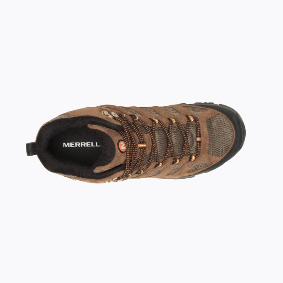 Men's Moab 3 Mid Waterproof Wide Width Merrell Earth