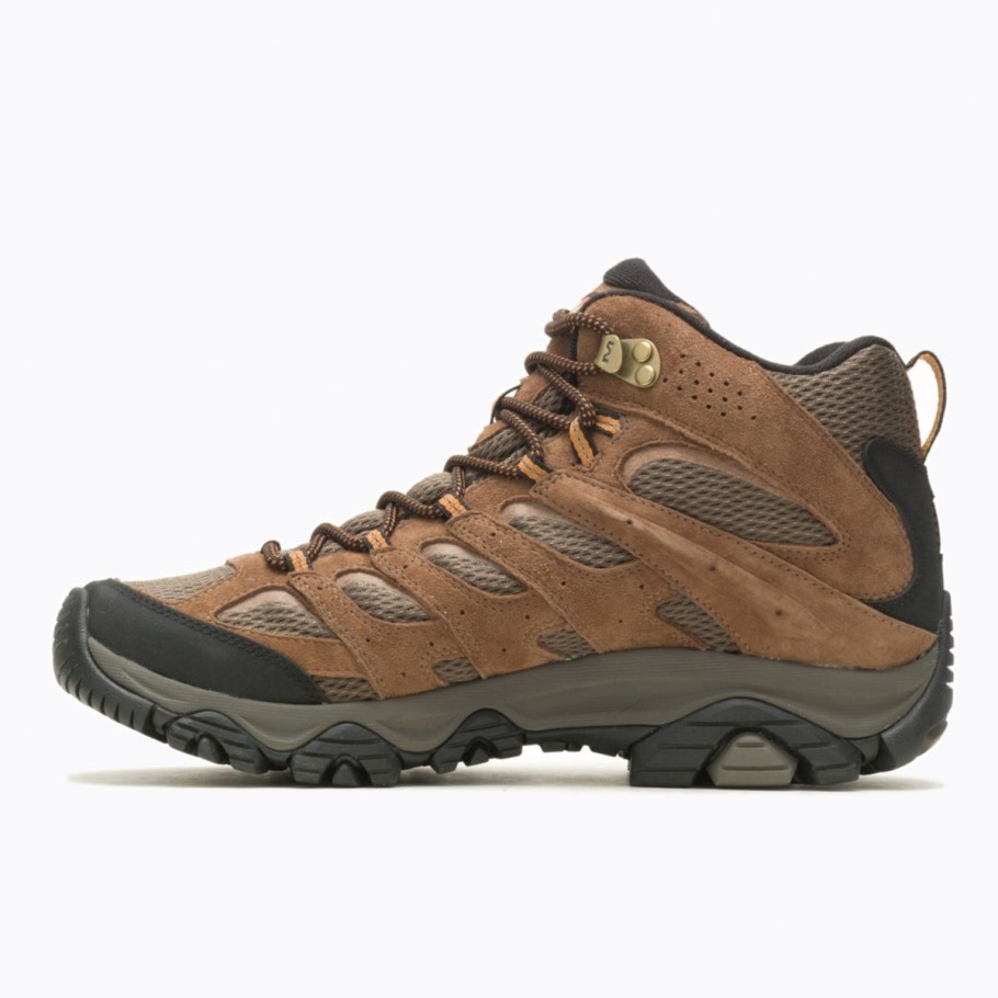 Men's Moab 3 Mid Waterproof Wide Width Merrell Earth