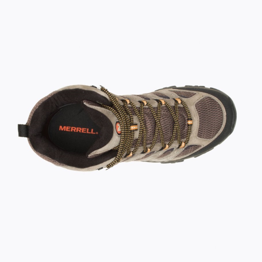 Men's Moab 3 Mid Wide Width Merrell Walnut