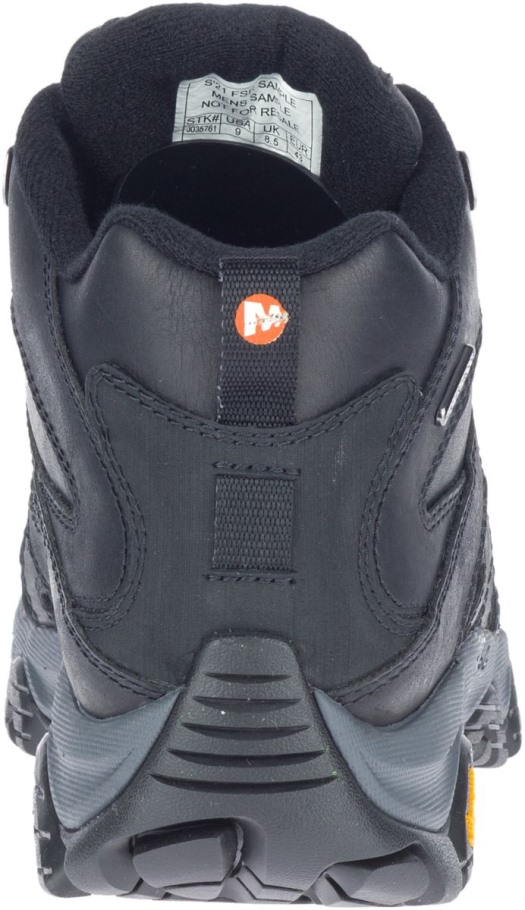 Men's Moab 3 Prime Mid Waterproof Wide Width Merrell Black