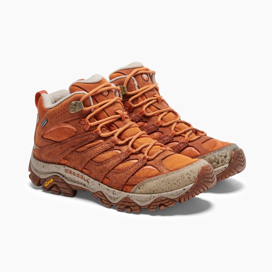 Men's Moab 3 Smooth Mid GORE-TEX Merrell Burnish