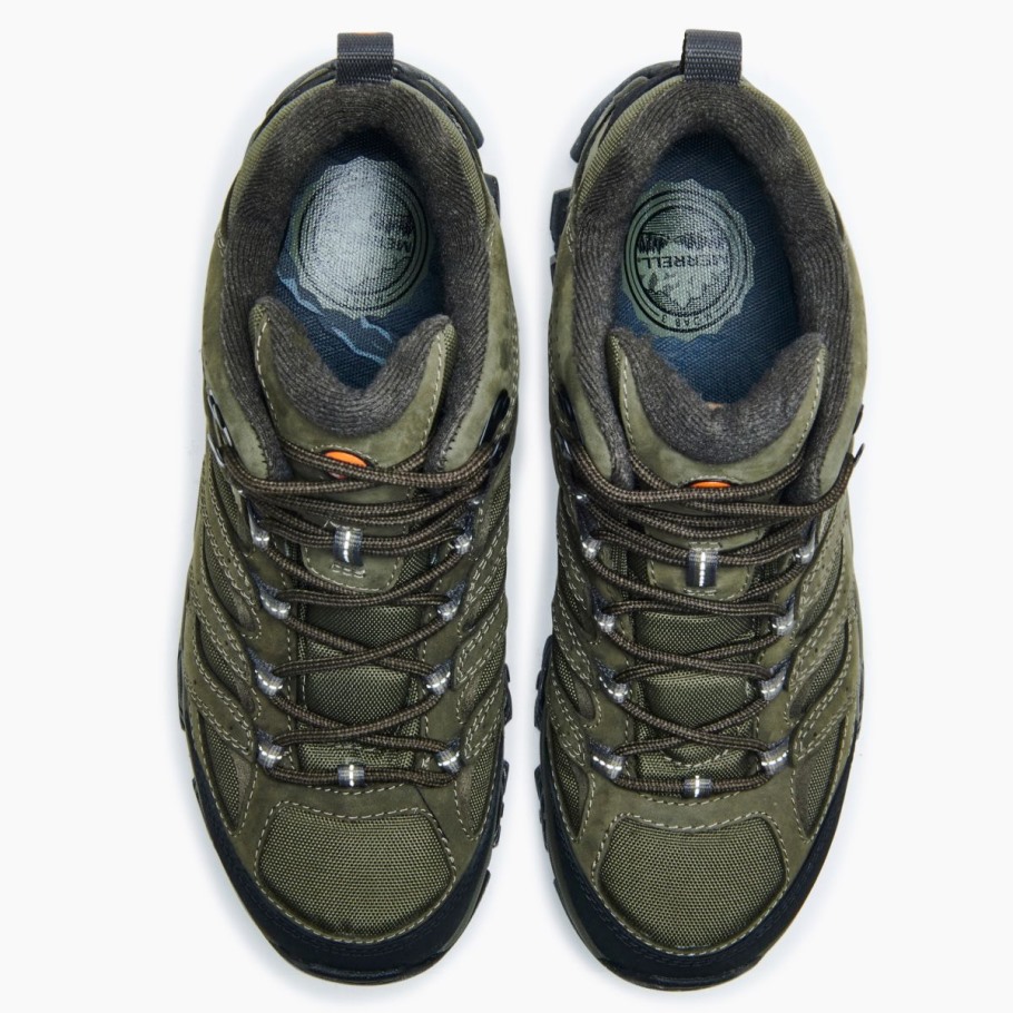 Men's Moab 3 Smooth Mid GORE-TEX Olive Merrell