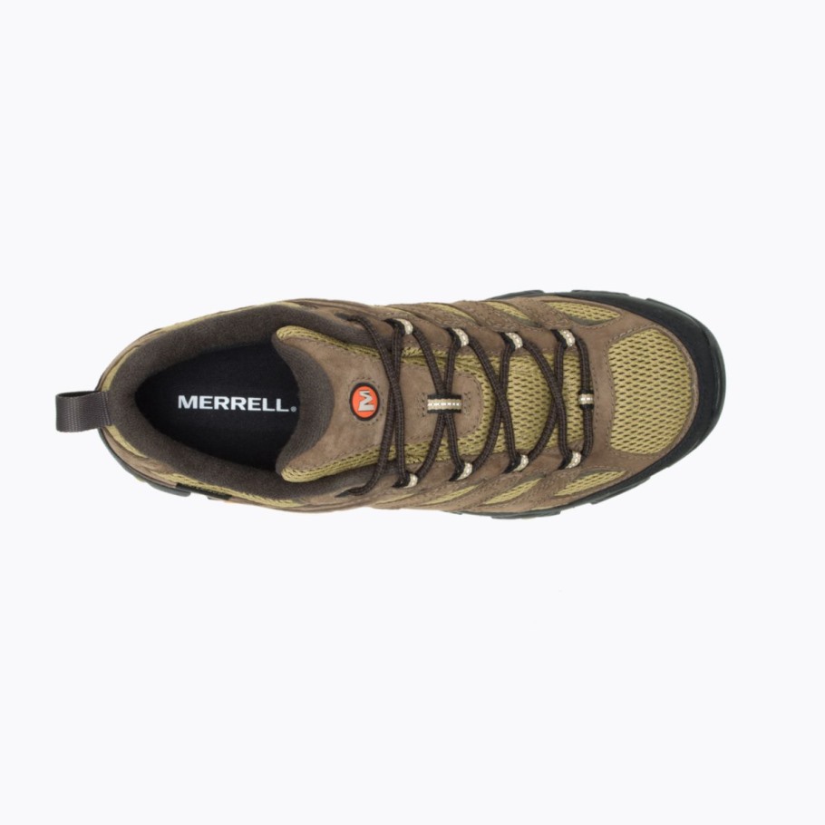 Men's Moab 3 Waterproof Wide Width Merrell Kangaroo Coyote