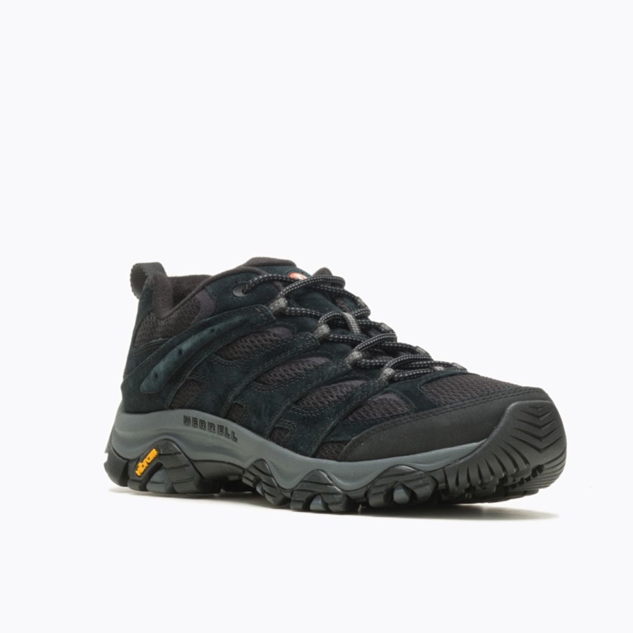 Men's Moab 3 Wide Width Black Night Merrell