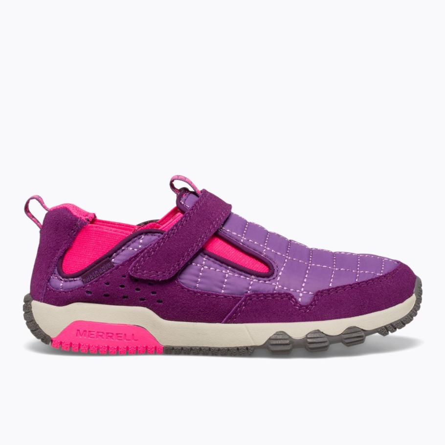 Merrell Big Kid's Free Roam Hut Moc Purple Pink