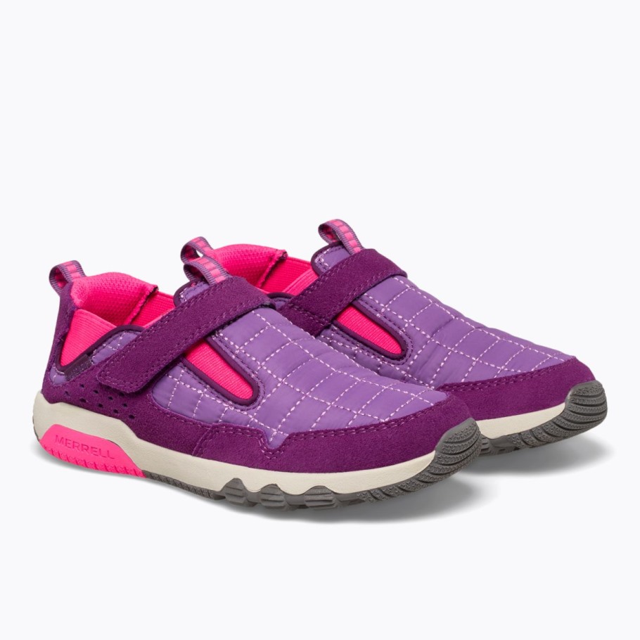 Merrell Big Kid's Free Roam Hut Moc Purple Pink