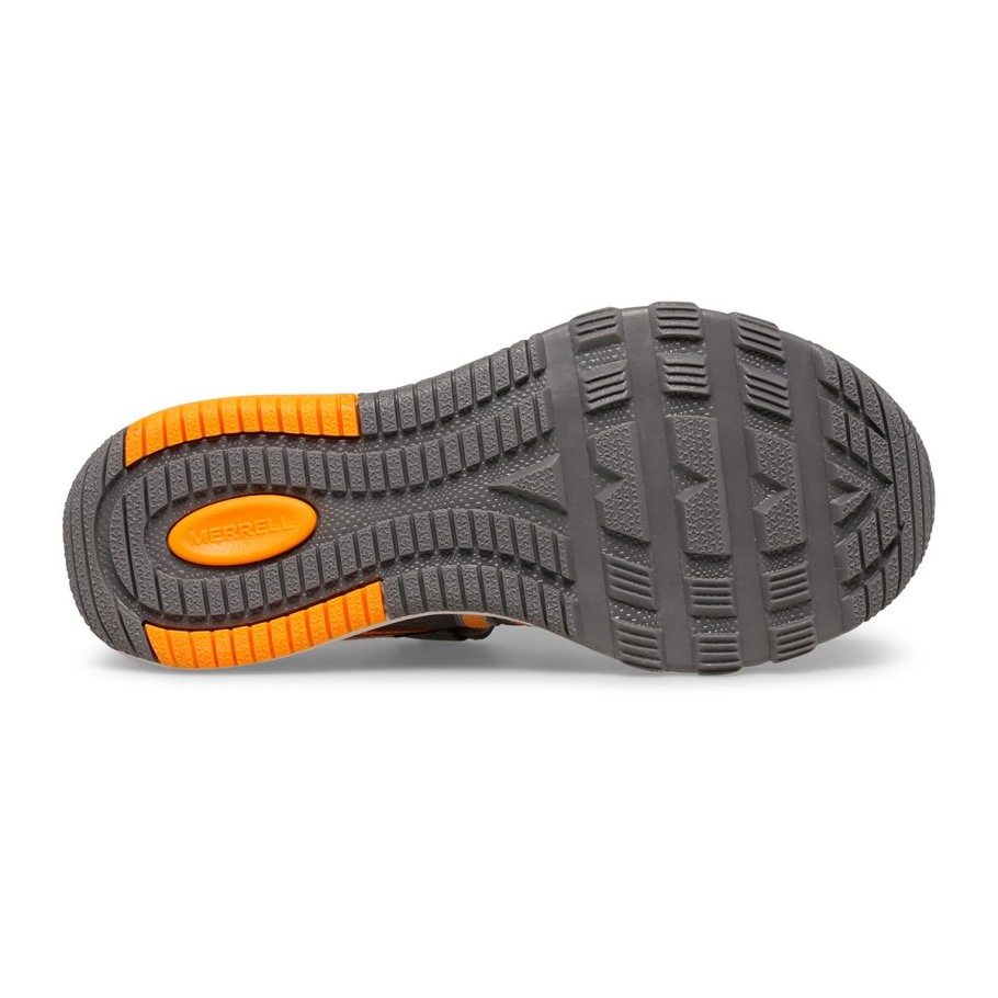 Merrell Big Kid's Hydro Free Roam Sandal Grey Orange