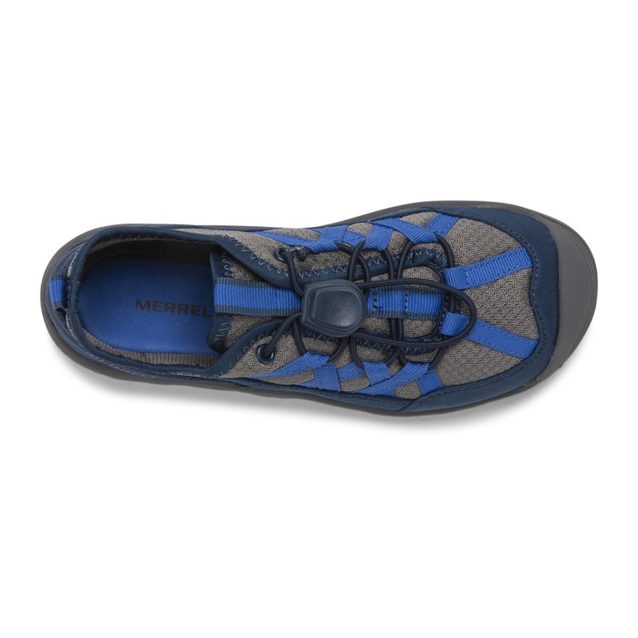 Merrell Big Kid's Hydro Lagoon Sandal Grey Navy