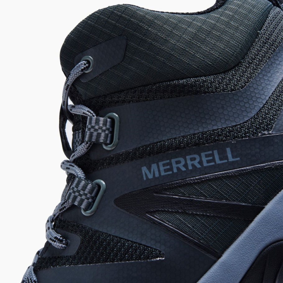 Merrell Black Grey Men's MQM Flex 2 Mid GORE-TEX