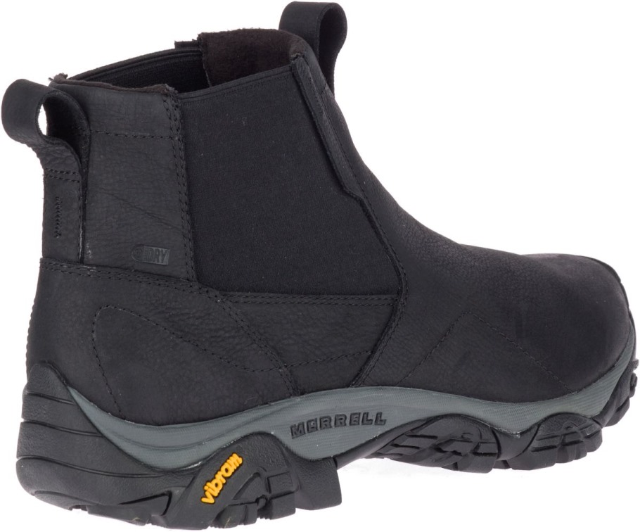 Merrell Black Men's Moab Adventure Chelsea Polar Waterproof Wide Width