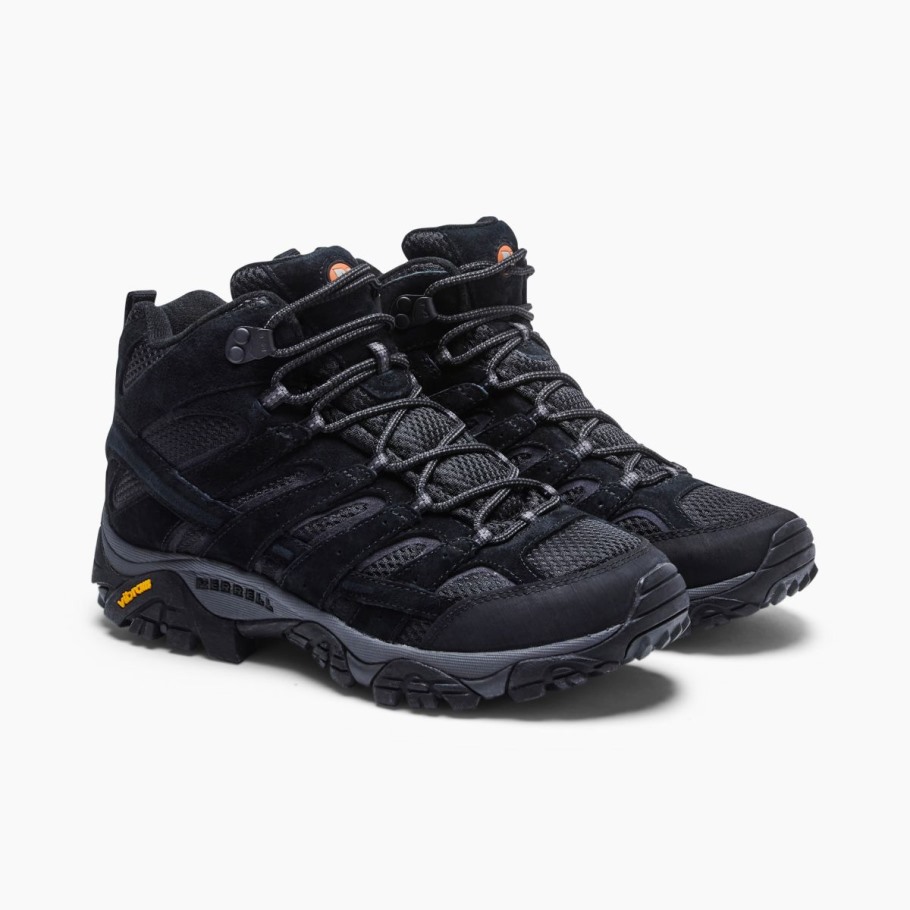 Merrell Black Night Men's Moab 2 Mid Ventilator
