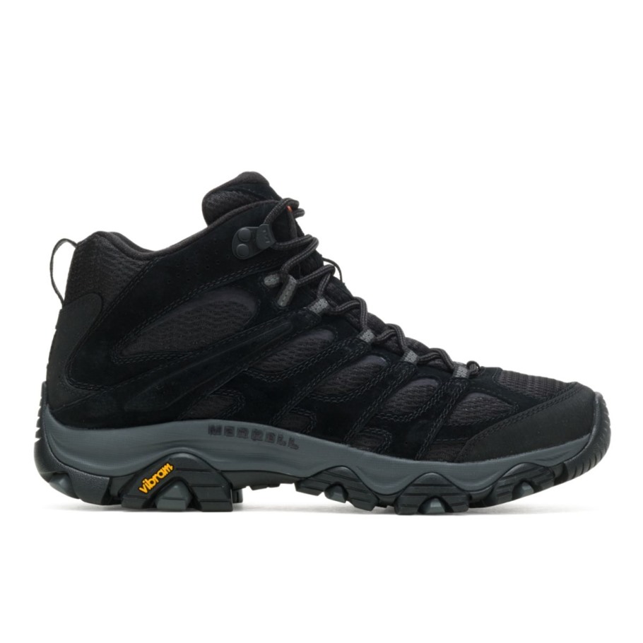 Merrell Black Night Men's Moab 3 Mid Wide Width