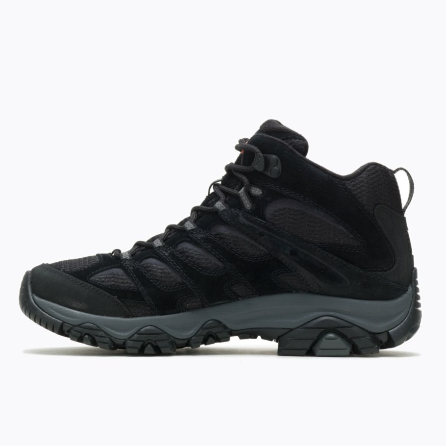 Merrell Black Night Men's Moab 3 Mid Wide Width