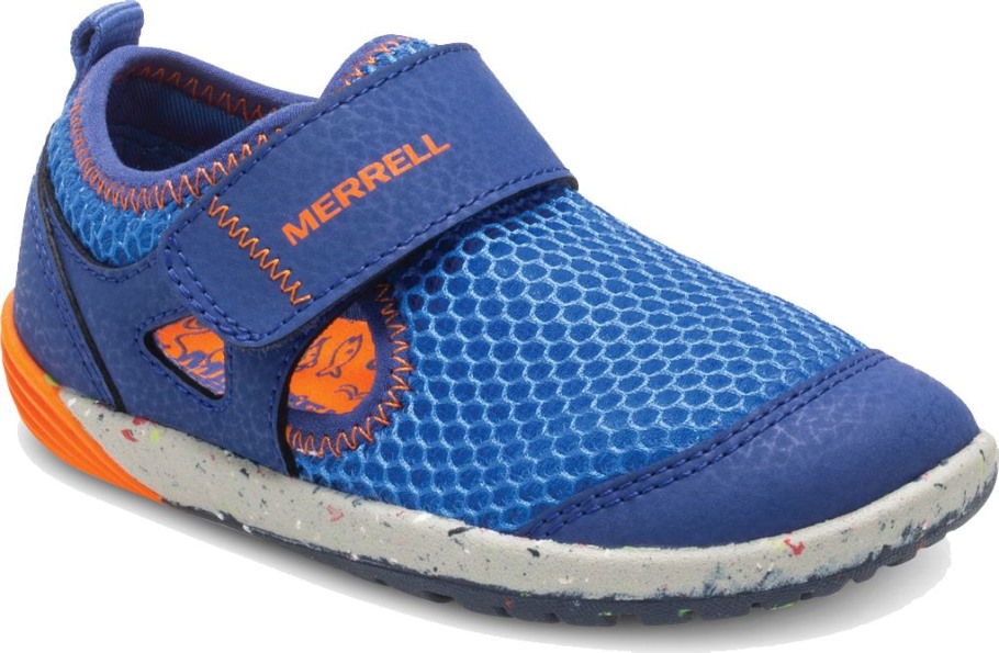 Merrell Blue Orange Little Kid's Bare Steps® H2O Sneaker