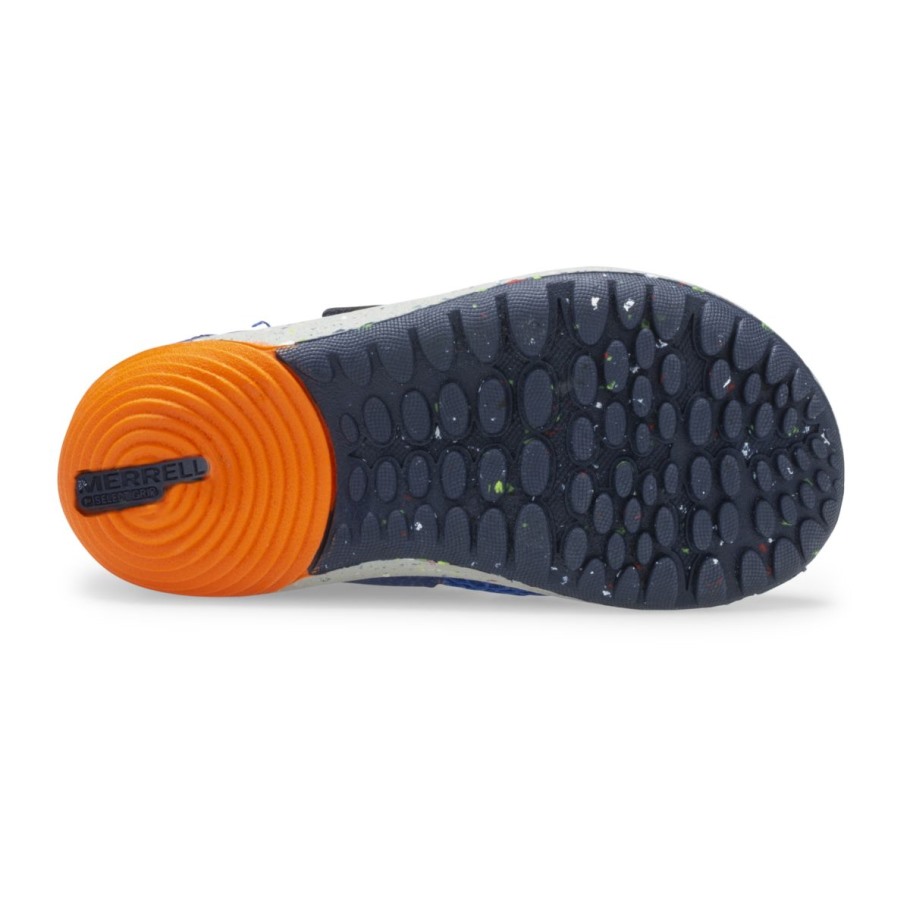 Merrell Blue Orange Little Kid's Bare Steps® H2O Sneaker