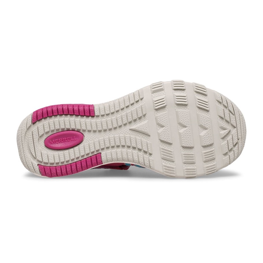 Merrell Fuchsia Turq Little Kid's Hydro Free Roam Sandal