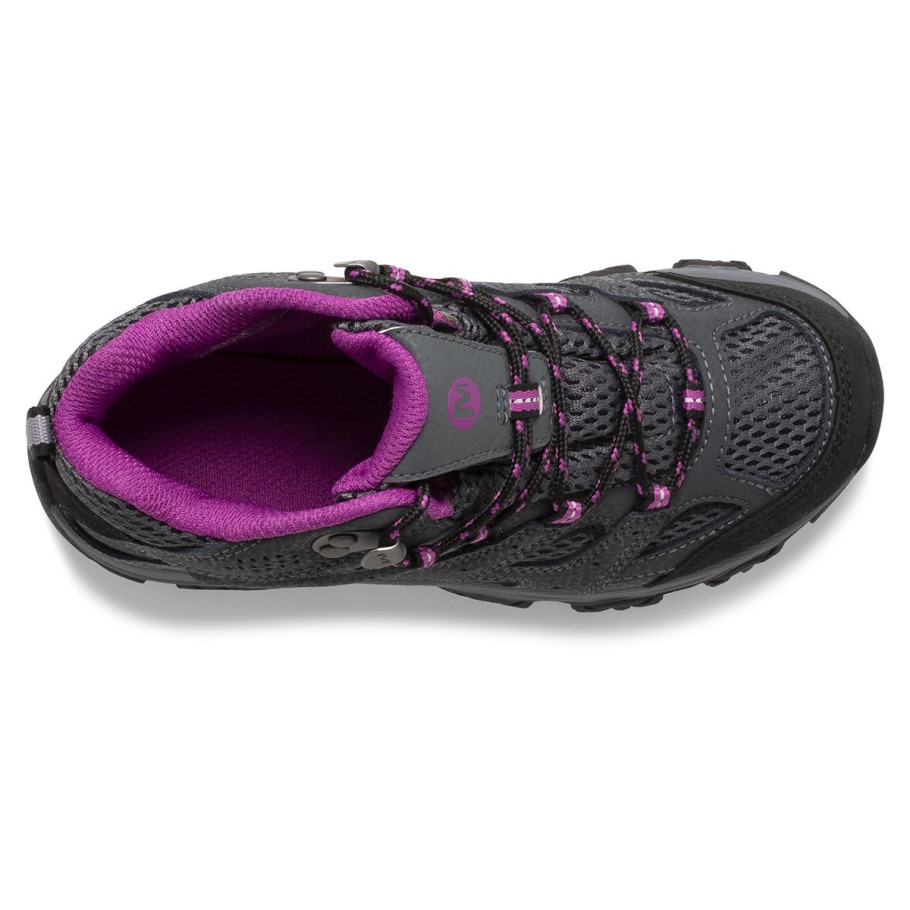 Merrell Granite Berry Big Kid's Moab 3 Mid Waterproof Boot