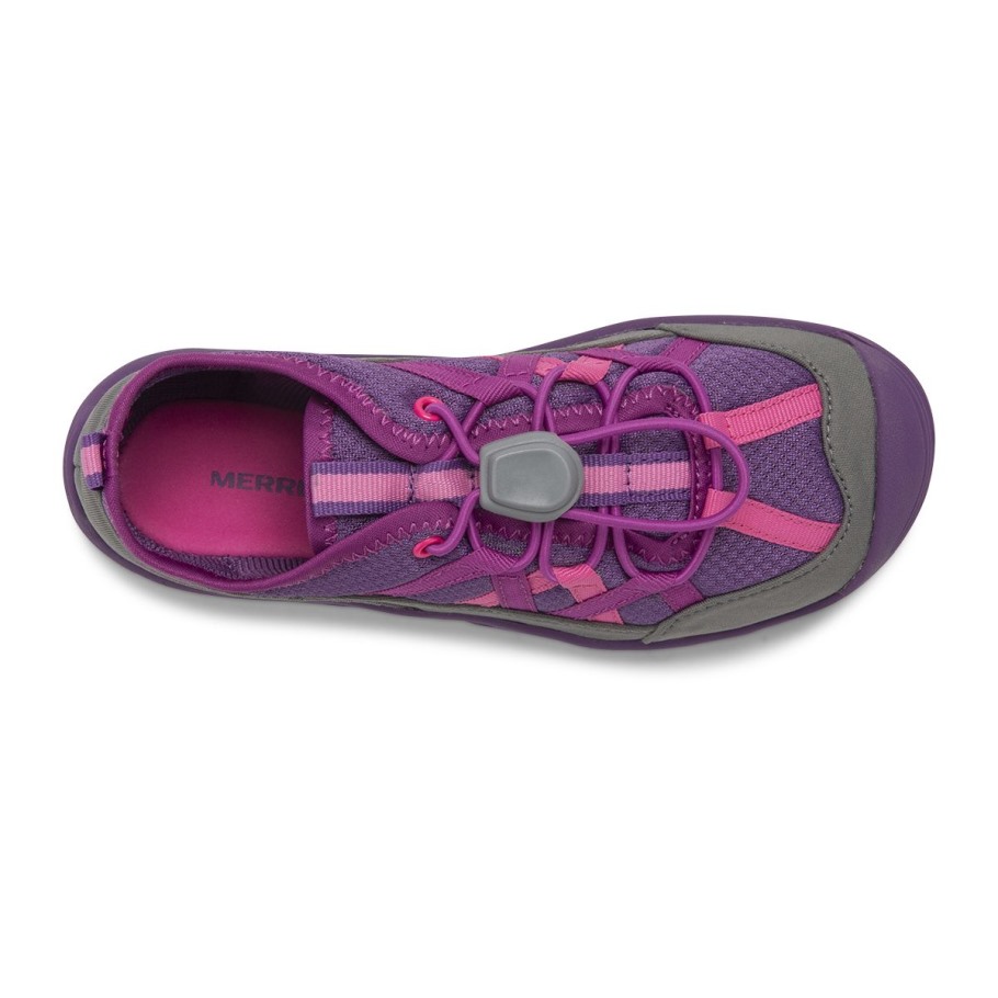 Merrell Grey Berry Big Kid's Hydro Lagoon Sandal