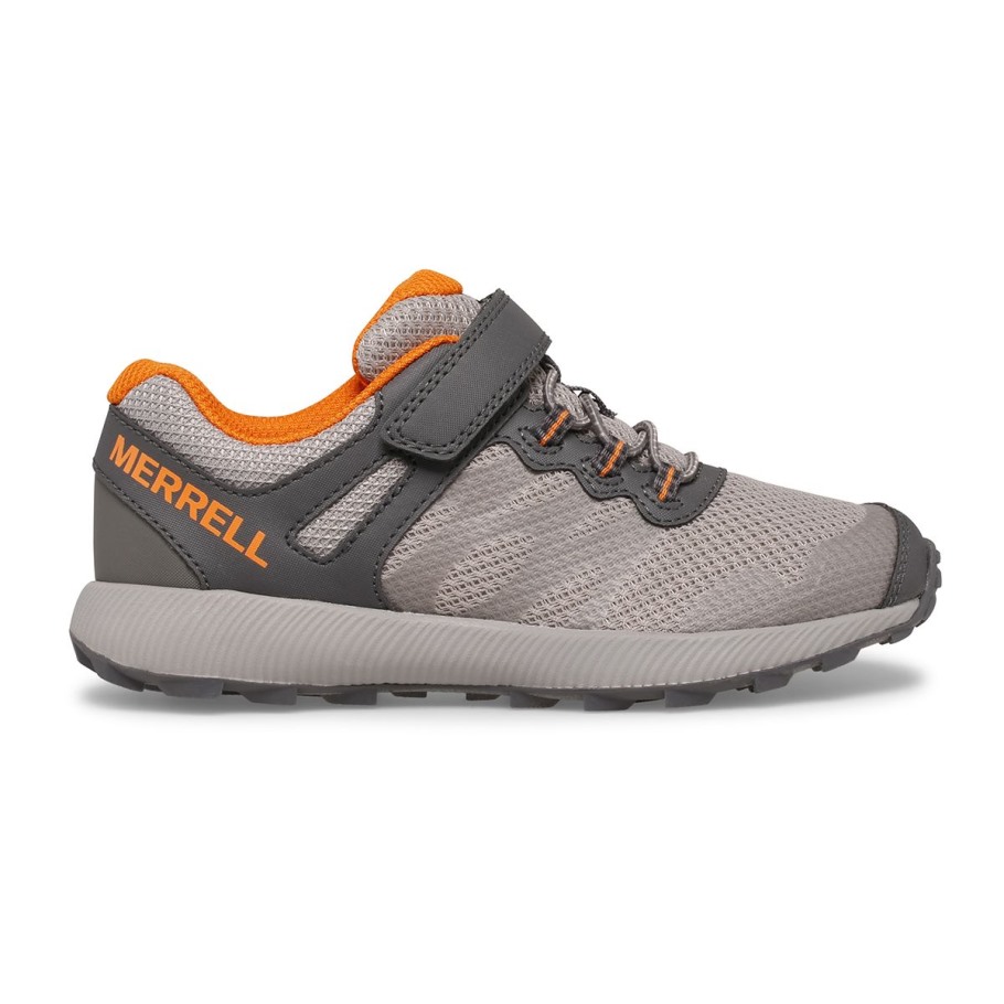 Merrell Grey Orange Big Kid's Nova 2 Sneaker