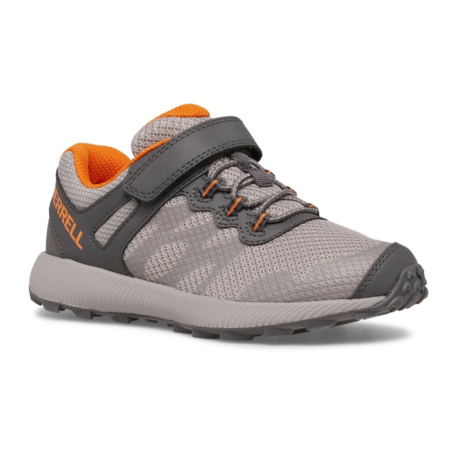 Merrell Grey Orange Big Kid's Nova 2 Sneaker