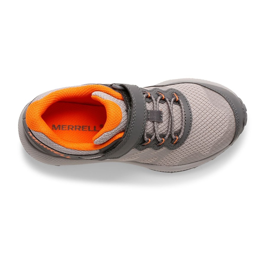 Merrell Grey Orange Big Kid's Nova 2 Sneaker