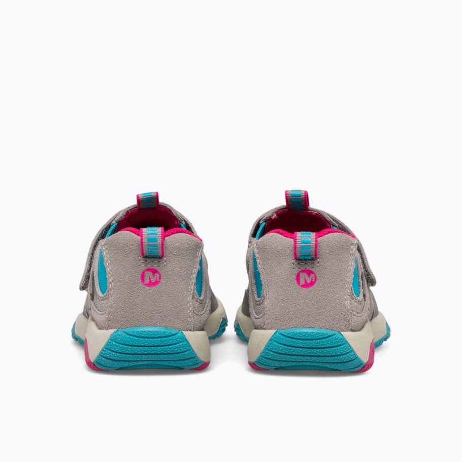 Merrell Grey Turq Berry Big Kid's Free Roam Jungle Moc