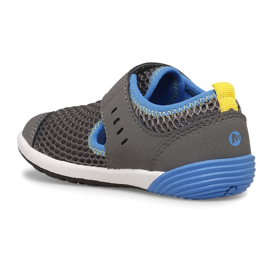 Merrell Little Kid's Bare Steps® H2O Sneaker Grey Black Royal