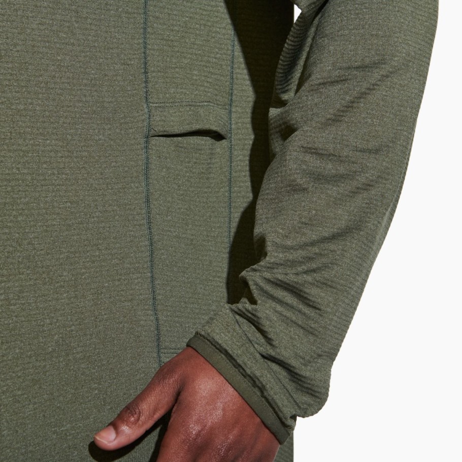 Merrell Men's Geotex 1/4 Zip Dusty Olive Heather