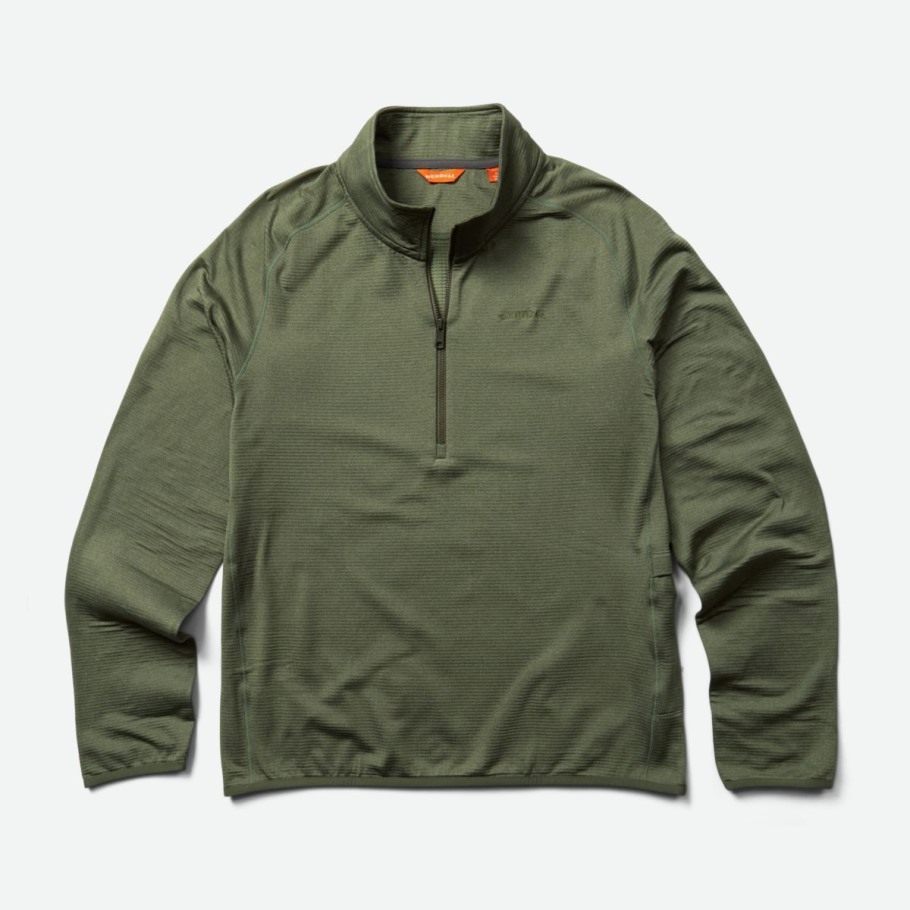 Merrell Men's Geotex 1/4 Zip Dusty Olive Heather