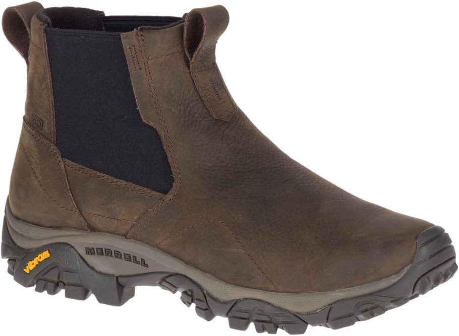 Merrell Men's Moab Adventure Chelsea Polar Waterproof Wide Width Brown