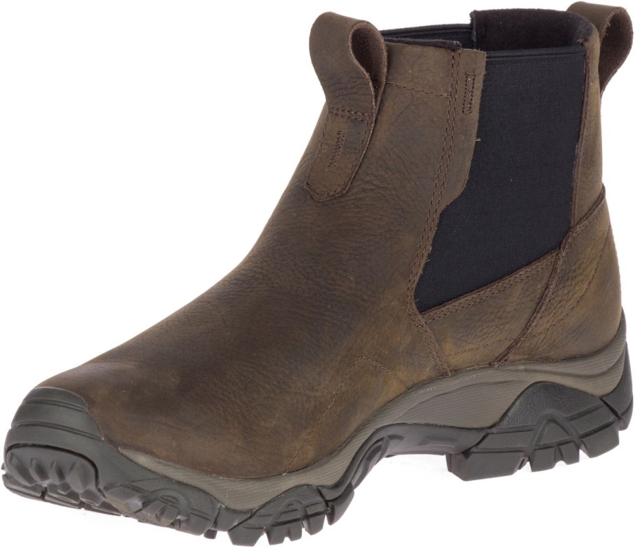 Merrell Men's Moab Adventure Chelsea Polar Waterproof Wide Width Brown