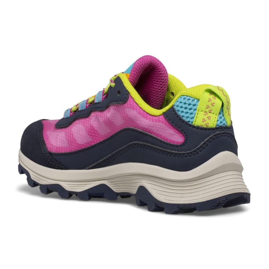 Merrell Navy Multi Big Kid's Moab Speed Low Waterproof